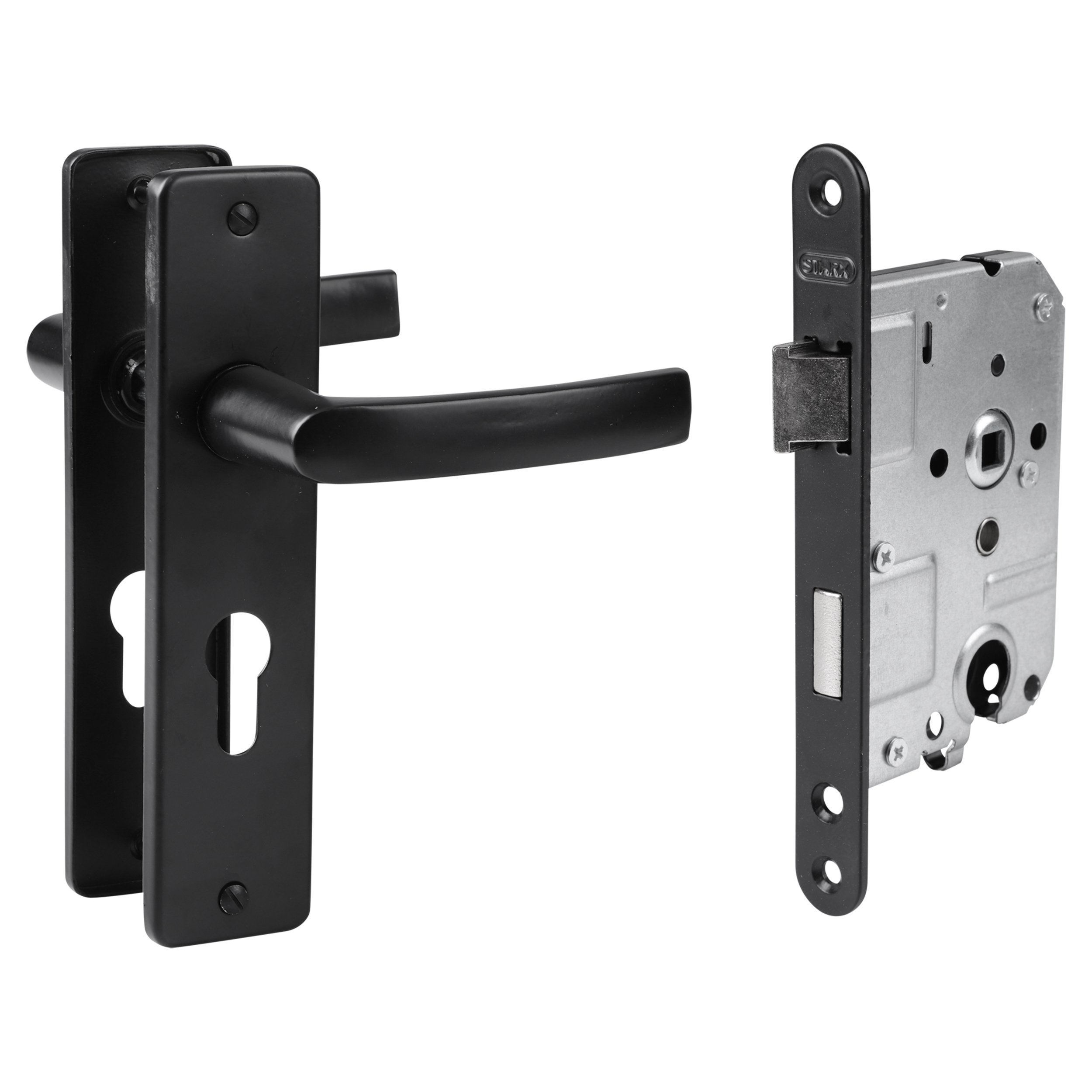 Zwarte Deurklink set - Per Set