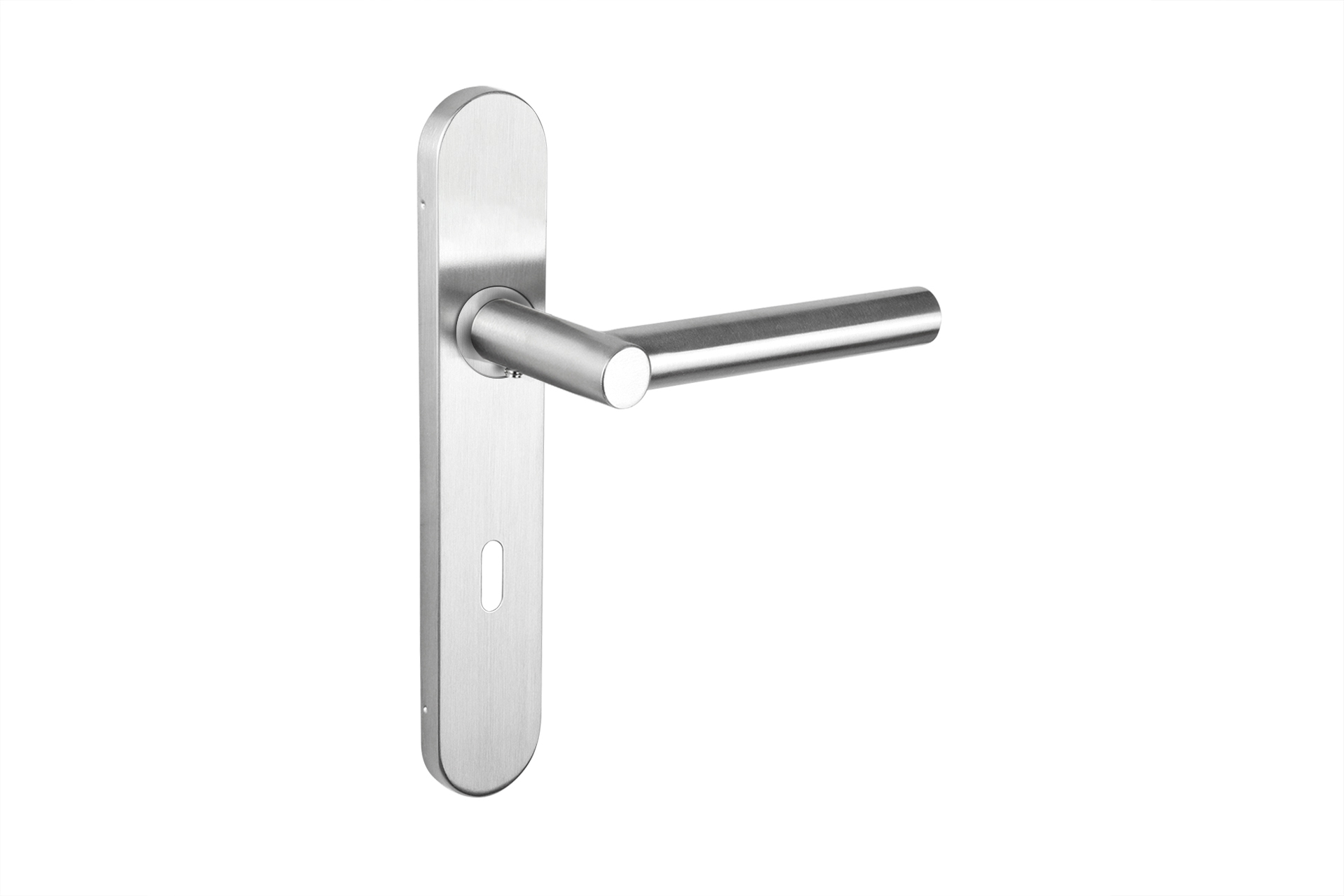 Lavuzo deurkruk Grosetto RVS met afgerond schild SL72 - Per set