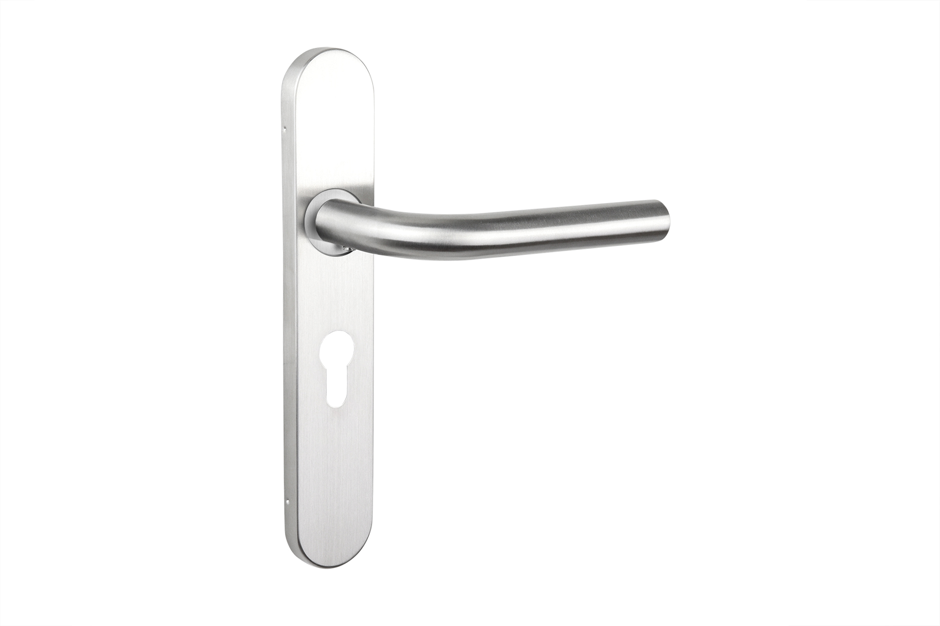 Lavuzo deurkruk Oristano RVS met afgerond schild PC55 - Per set