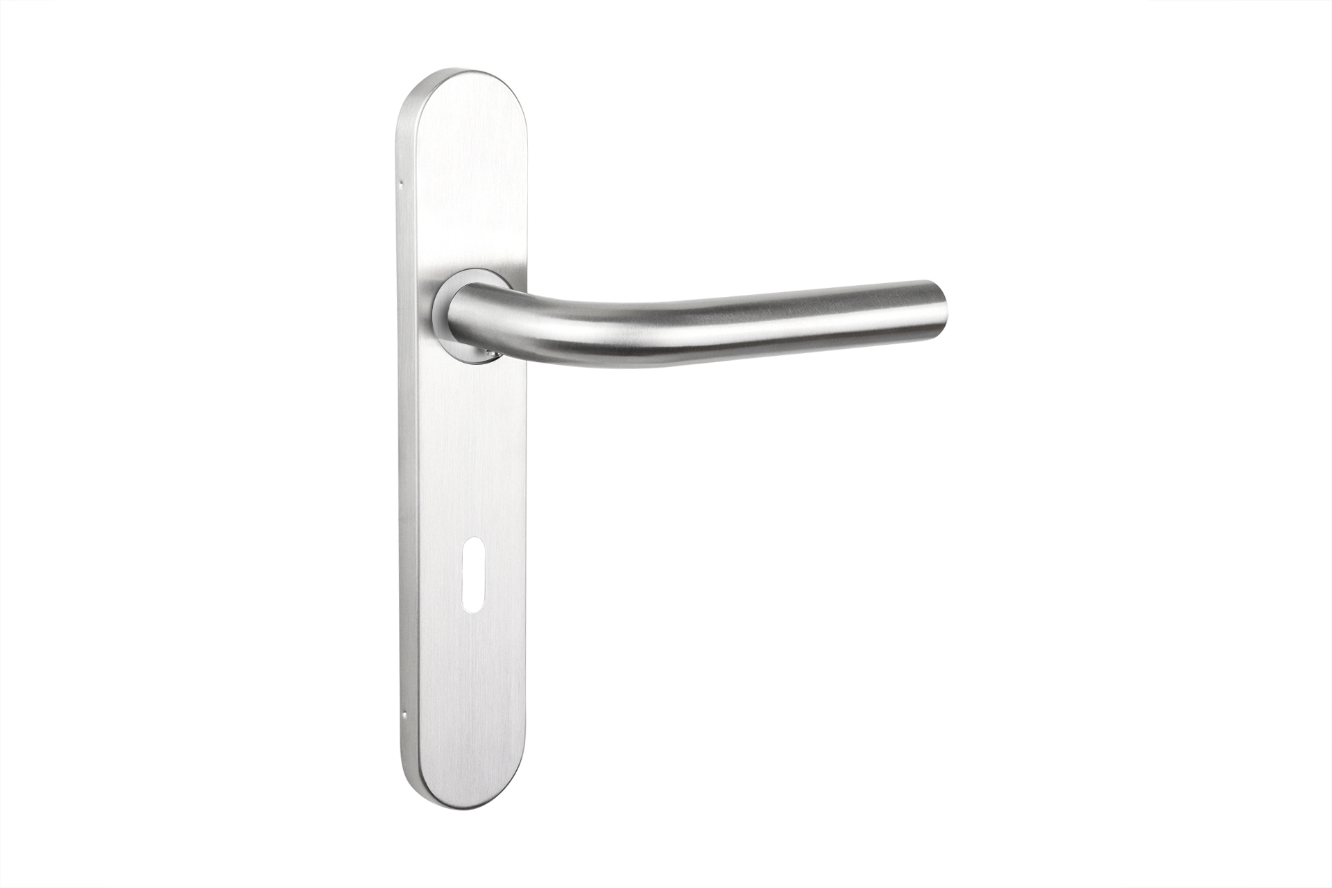 Lavuzo deurkruk Oristano RVS met afgerond schild SL72 - Per set