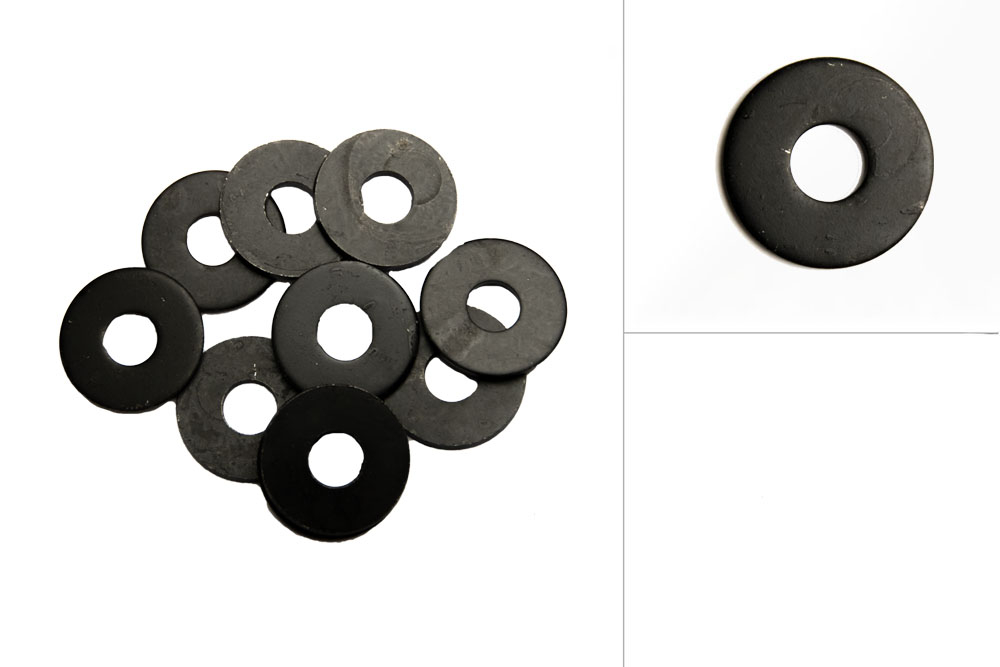 Carrosserieringen Zwart M10 - 100 stuks