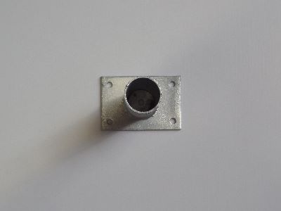 Ronde paalhouder op plaat Ø55 mm x 15 cm - Per Stuk, foto 2 van 2