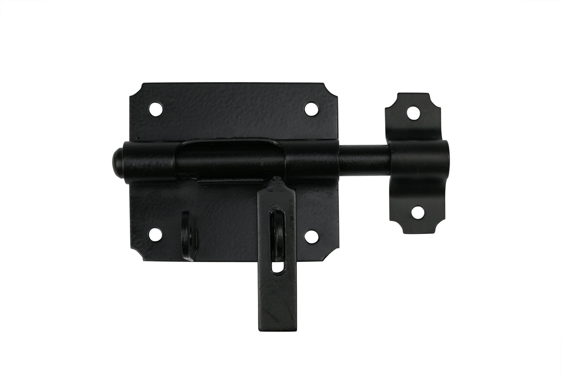 Hangslotgrendel Zwart Klein 80 x 70 mm - Per Stuk