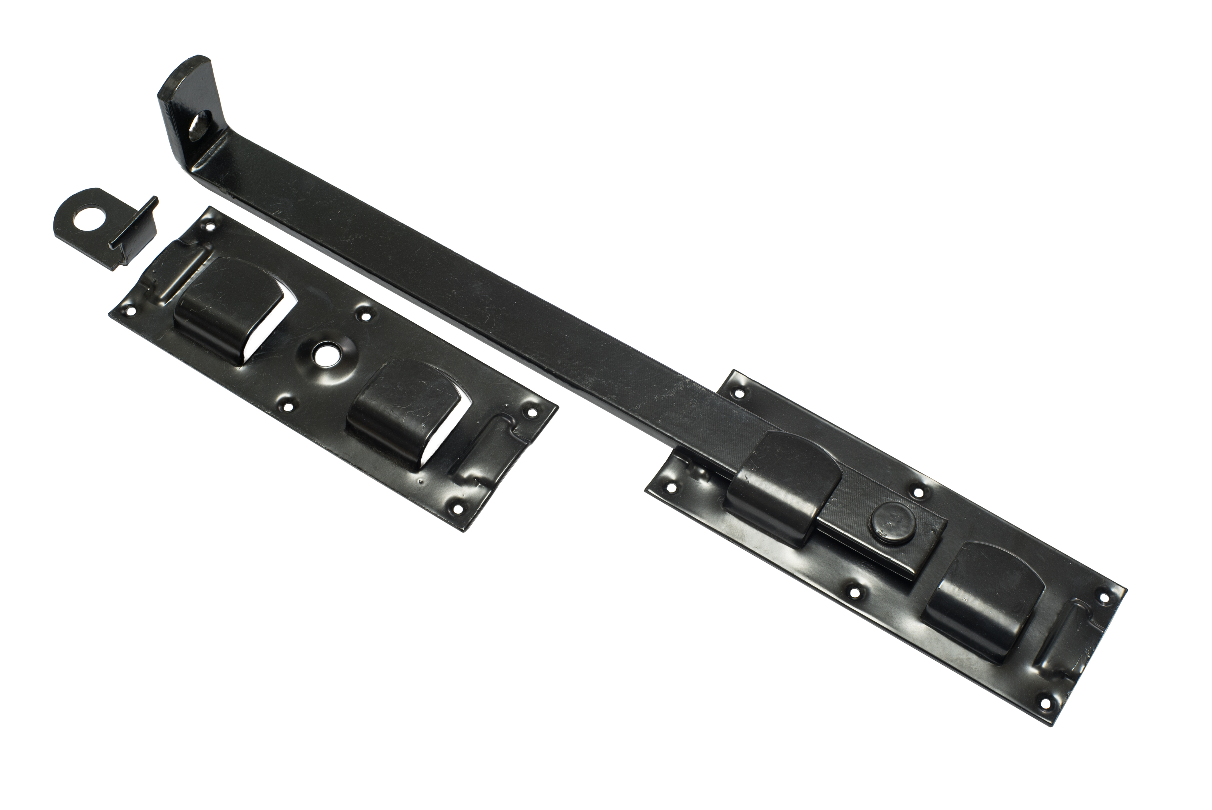 Overslaggrendel Zwart 430 mm - Per Stuk, foto 3 van 4