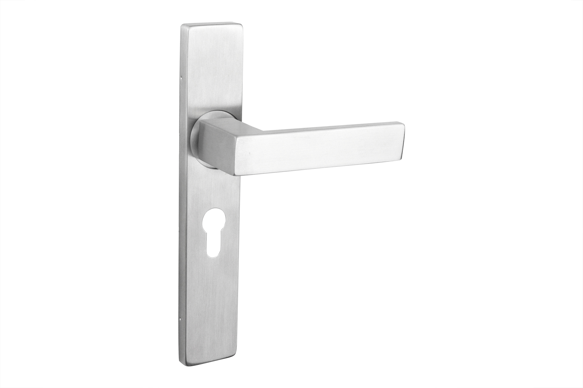Lavuzo deurkruk RVS rechtmodel PC55 met schild - Per set