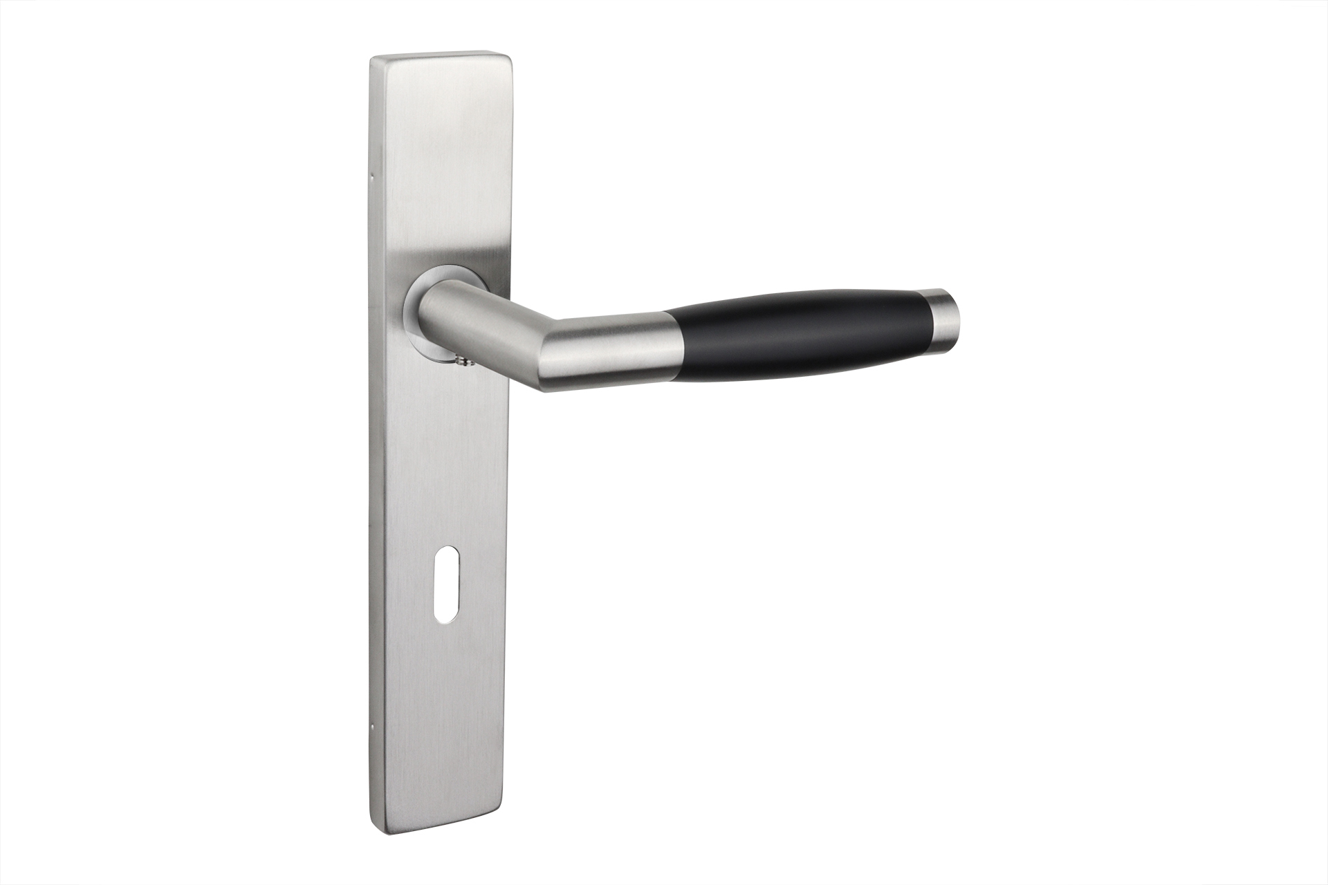 Lavuzo deurkruk Ascoli RVS met rechthoekig schild SL72 - Per set