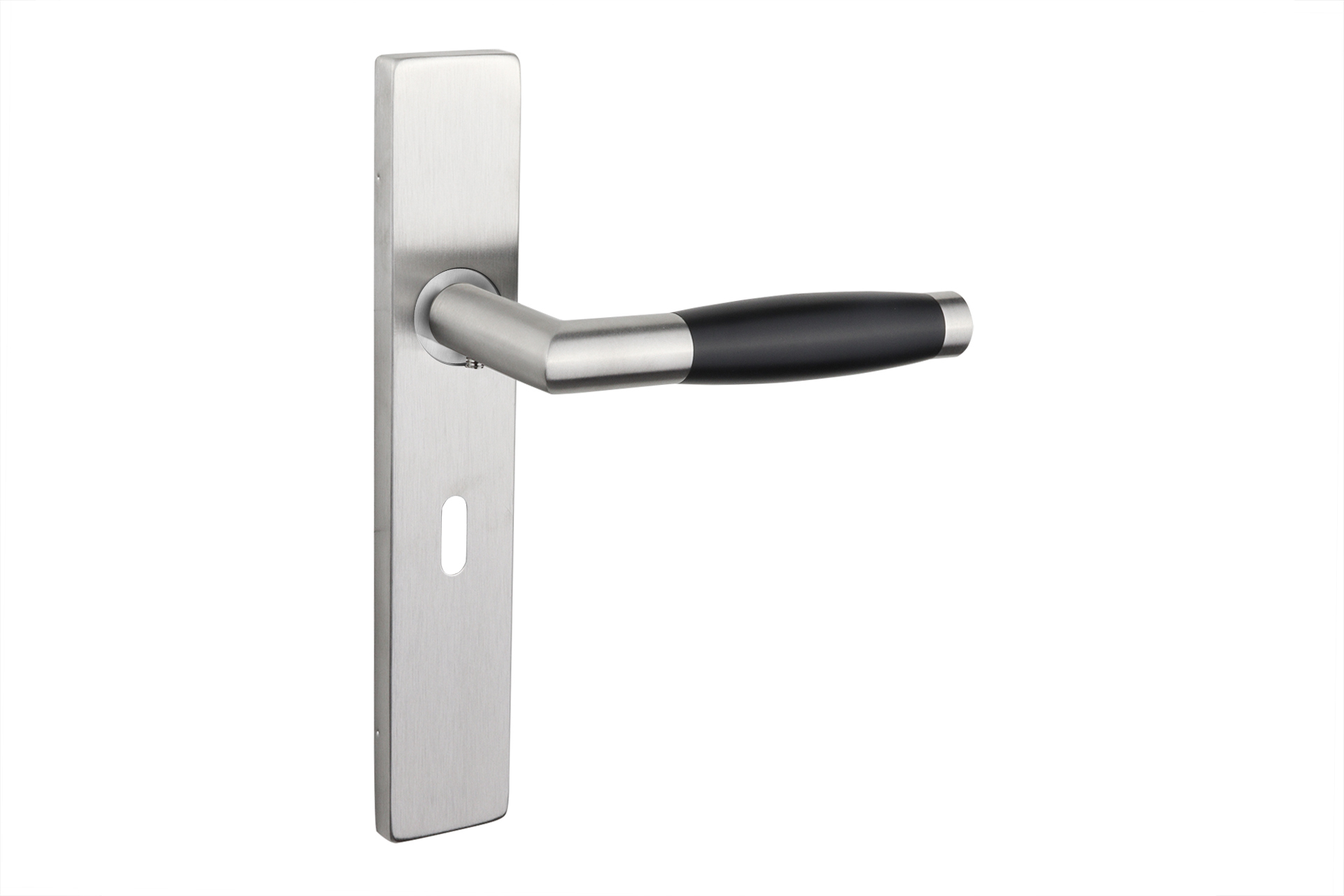 Lavuzo deurkruk Ascoli RVS met rechthoekig schild SL56 - Per set