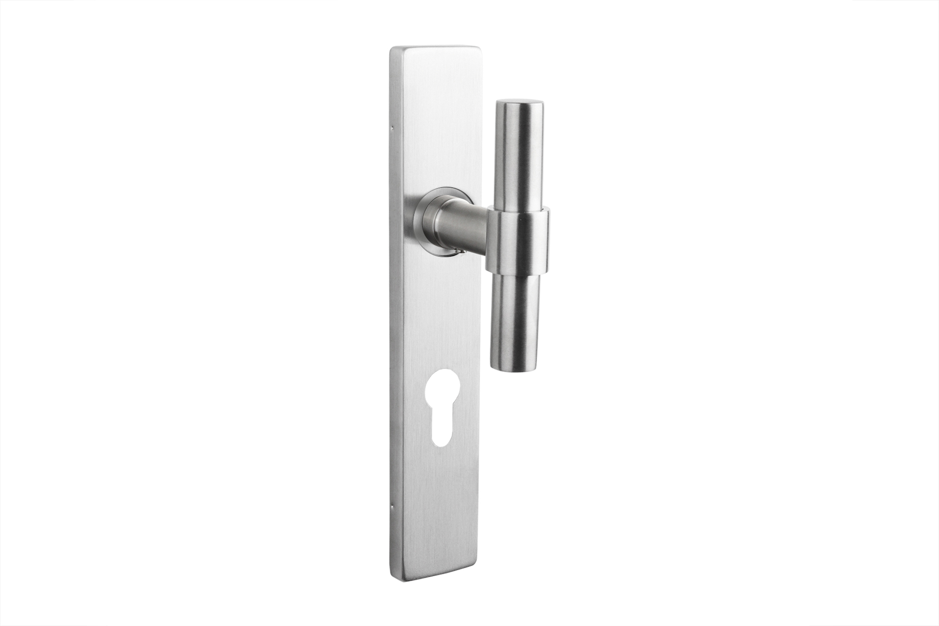 Lavuzo deurkruk Pesaro RVS met rechthoekig schild PC72 - Per set