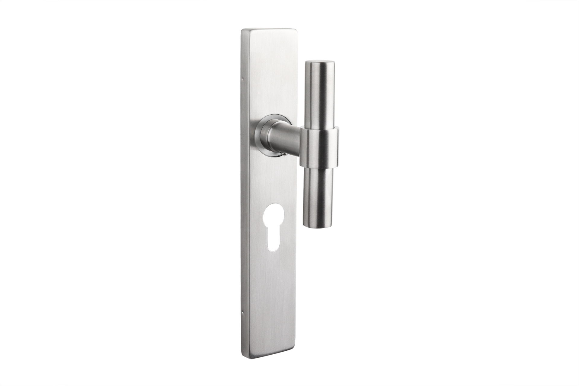Lavuzo deurkruk Pesaro RVS met rechthoekig schild PC55 - Per set