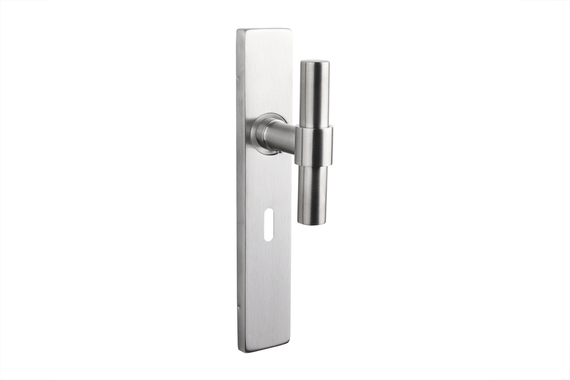 Lavuzo deurkruk Pesaro RVS met rechthoekig schild SL56 - Per set