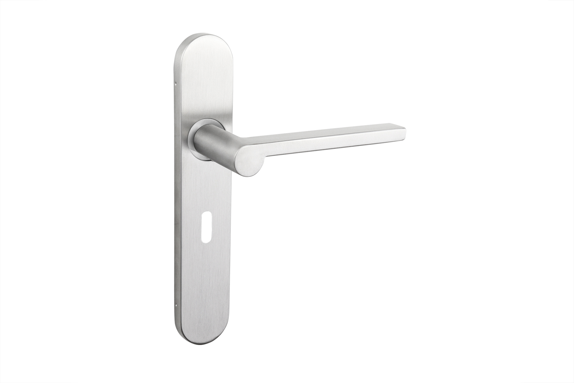 Lavuzo deurkruk Caserta RVS met afgerond schild SL56 - Per set