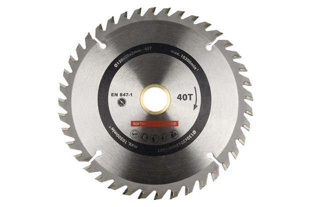 Cirkelzaagblad 130x20 mm 40T - Per Stuk