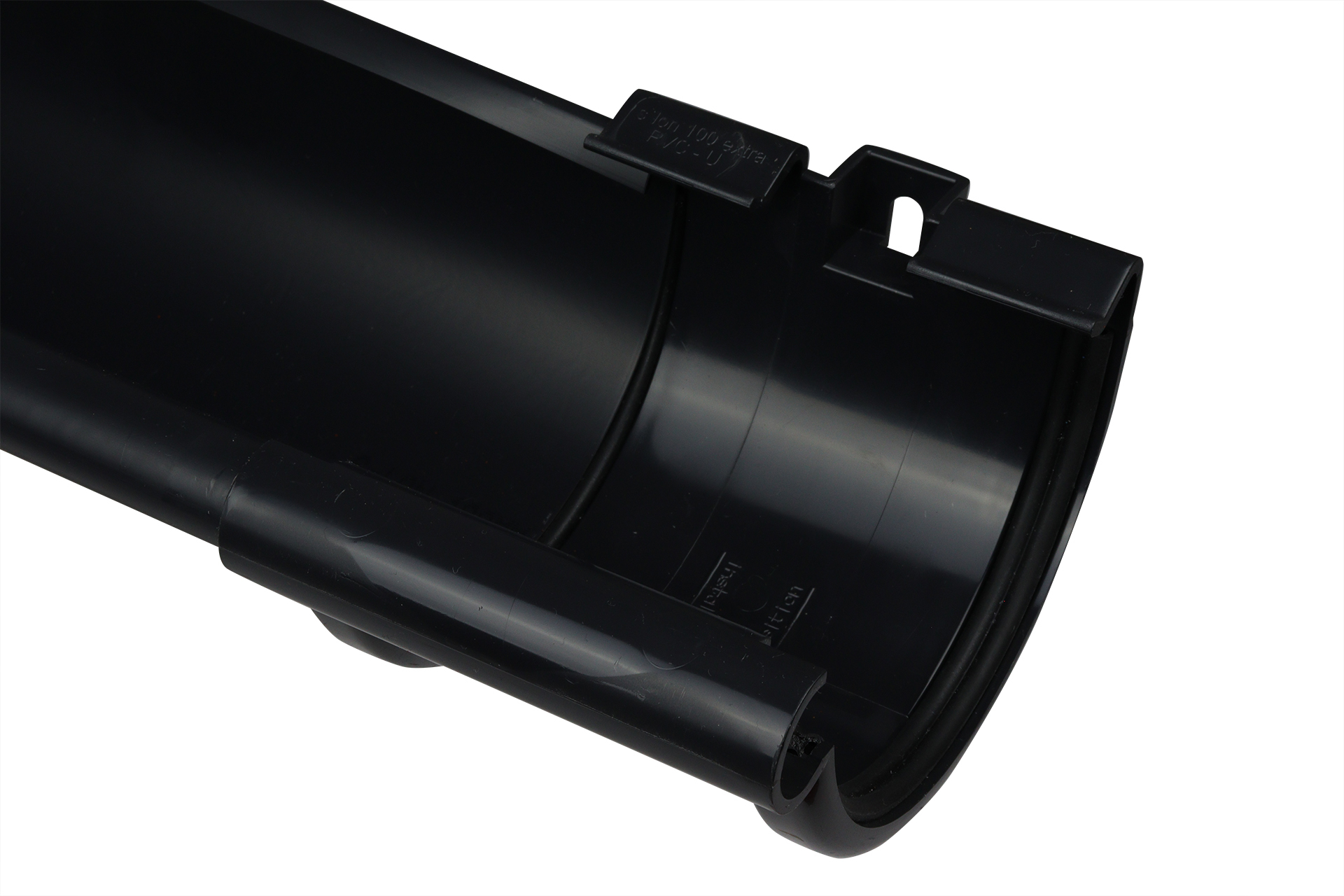 Verbindingsstuk PVC goot antraciet Ø 100 mm - Per stuk, foto 2 van 2