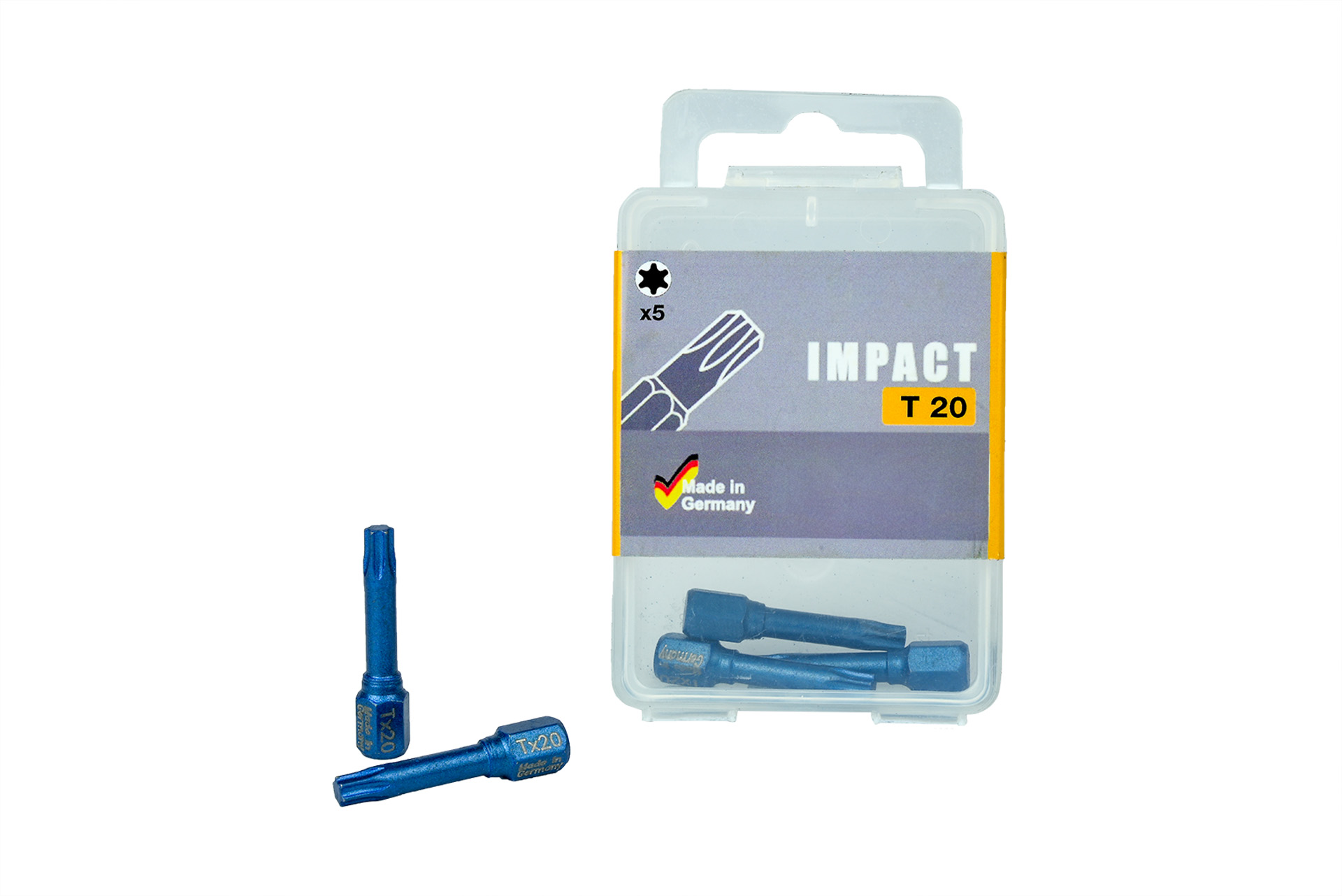 Impact bit TX 20 Industriële kwaliteit - Doos 5 stuks