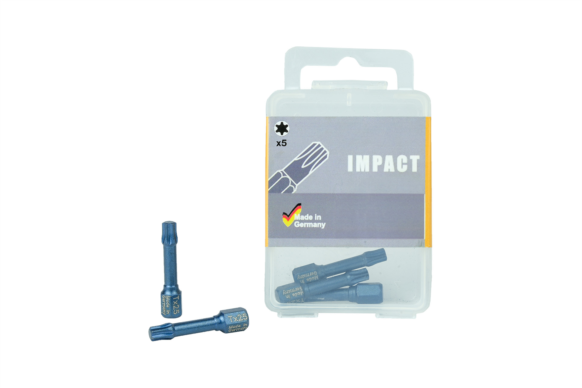 Impact bit TX 25 Industriële kwaliteit - Doos 5 stuks