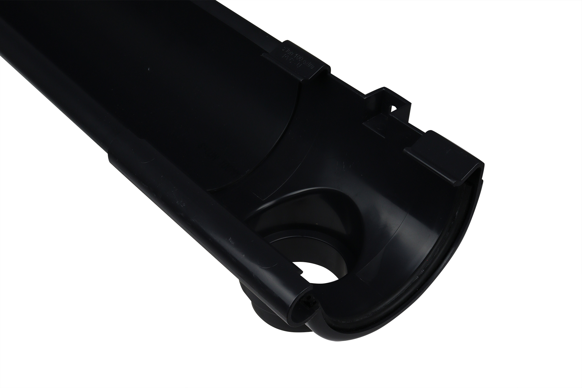 Uitloop pvc goot antraciet Ø 100 mm - Per stuk, foto 3 van 4