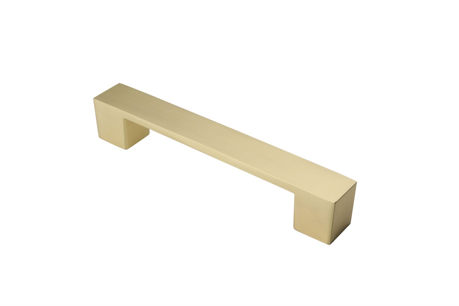 Lavuzo Handgreep Mat Goud Kubus - Boorafstand 128 mm - Per Stuk