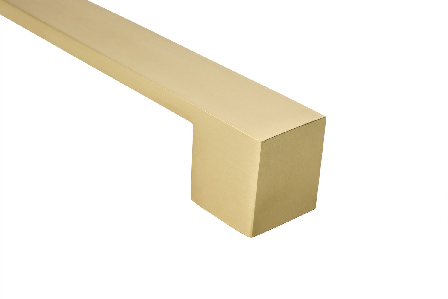 Lavuzo Handgreep Mat Goud Kubus - Boorafstand 192 mm - Per Stuk, foto 5 van 6