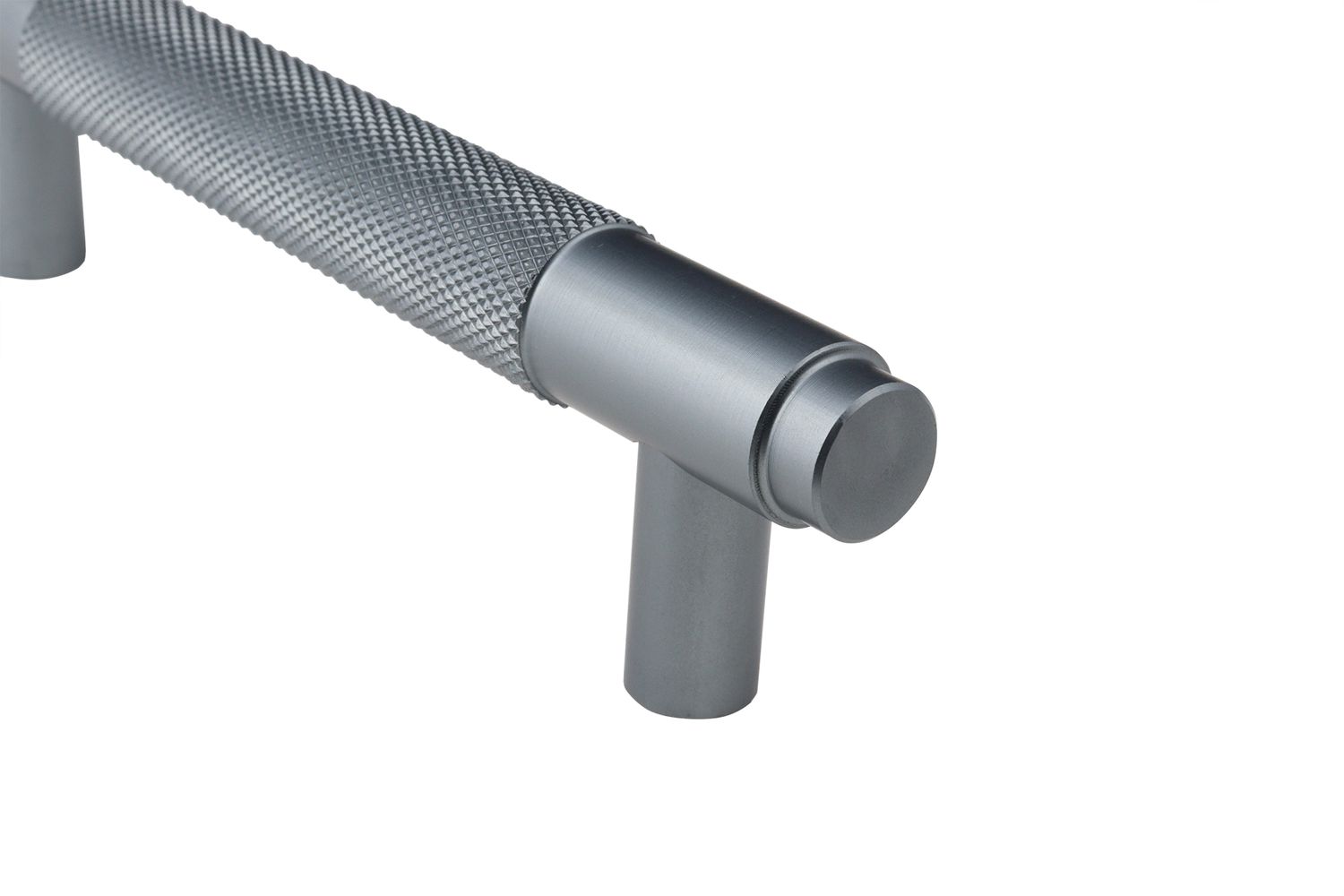 Lavuzo Handgreep Ribbel Antraciet 128 mm - Boorafstand 96 mm - Per Stuk, foto 3 van 5