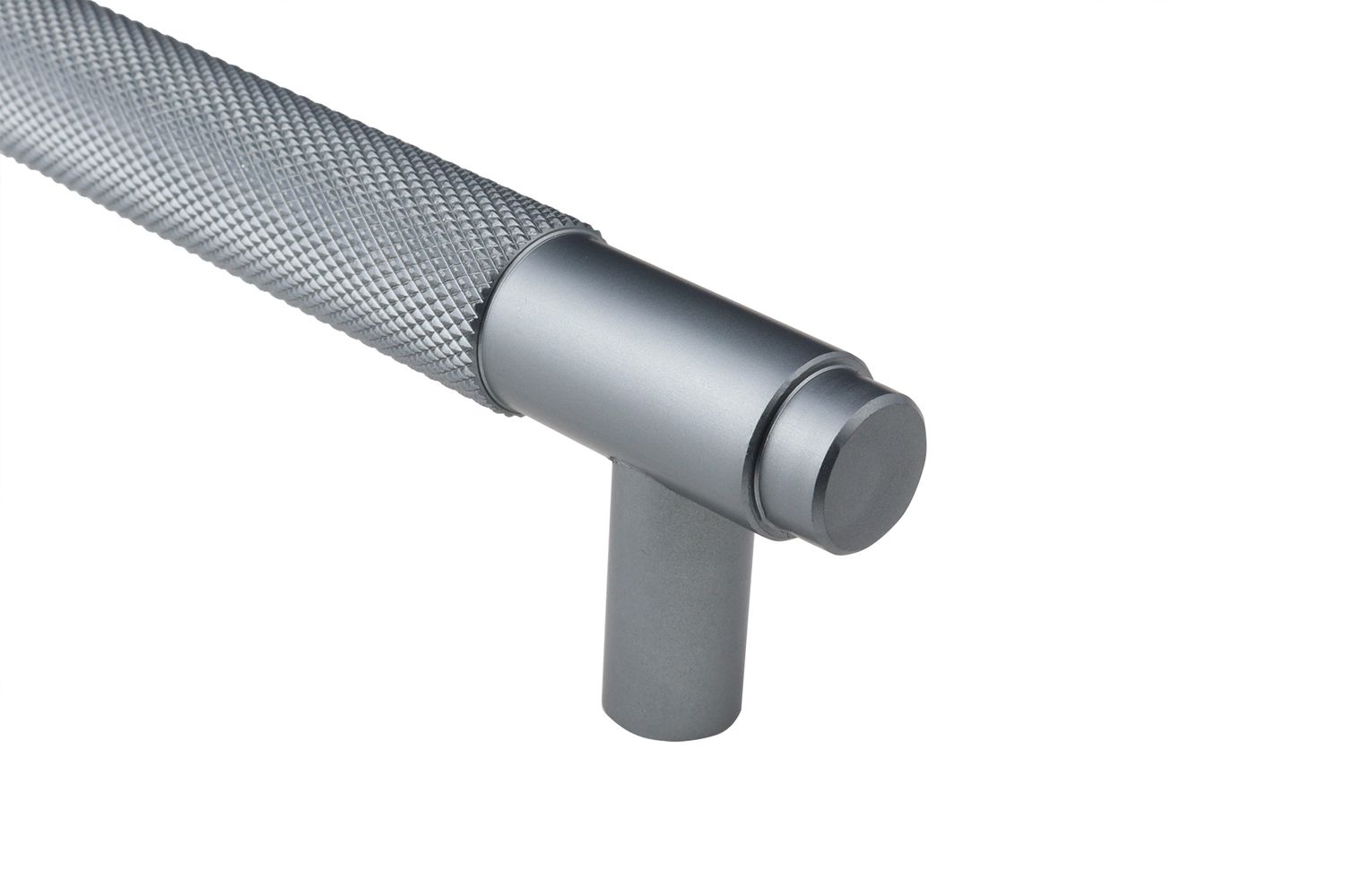 Lavuzo Handgreep Ribbel Antraciet 224 mm - Boorafstand 192 mm - Per Stuk, foto 3 van 5