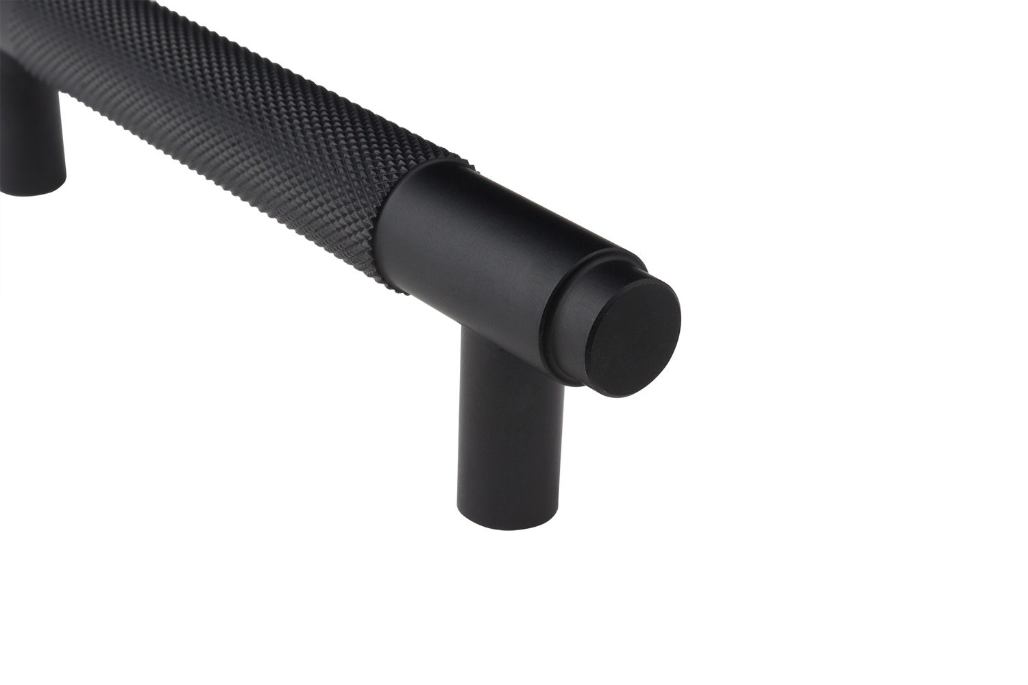 Lavuzo Handgreep Ribbel Zwart 128 mm - Boorafstand 96 mm - Per Stuk, foto 3 van 6