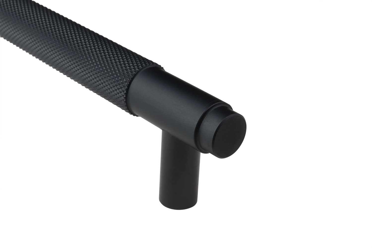 Lavuzo Handgreep Ribbel Zwart 224 mm - Boorafstand 192 mm - Per Stuk, foto 3 van 6