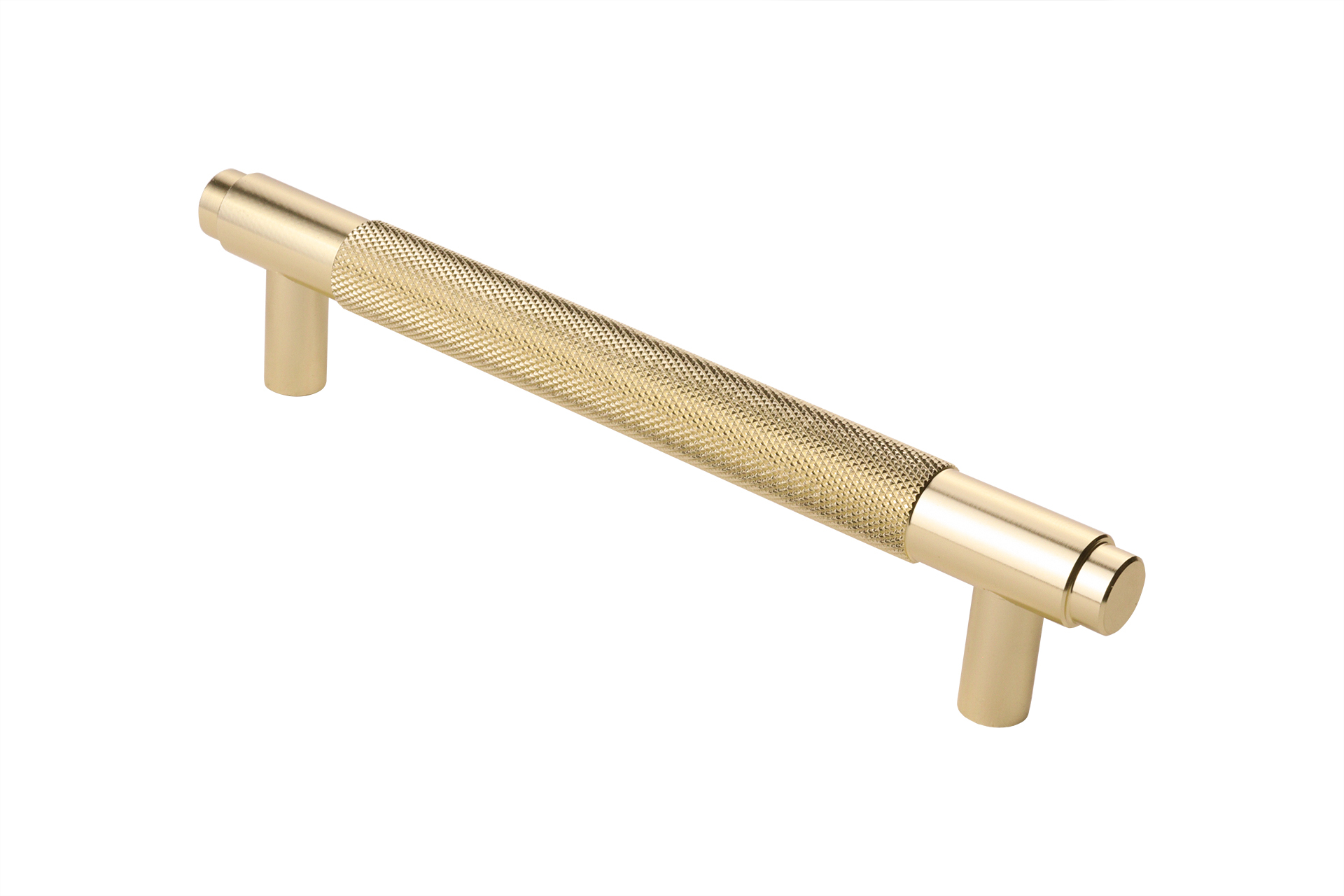 Lavuzo Handgreep Ribbel Satijn Goud 160 mm - Boorafstand 128 mm