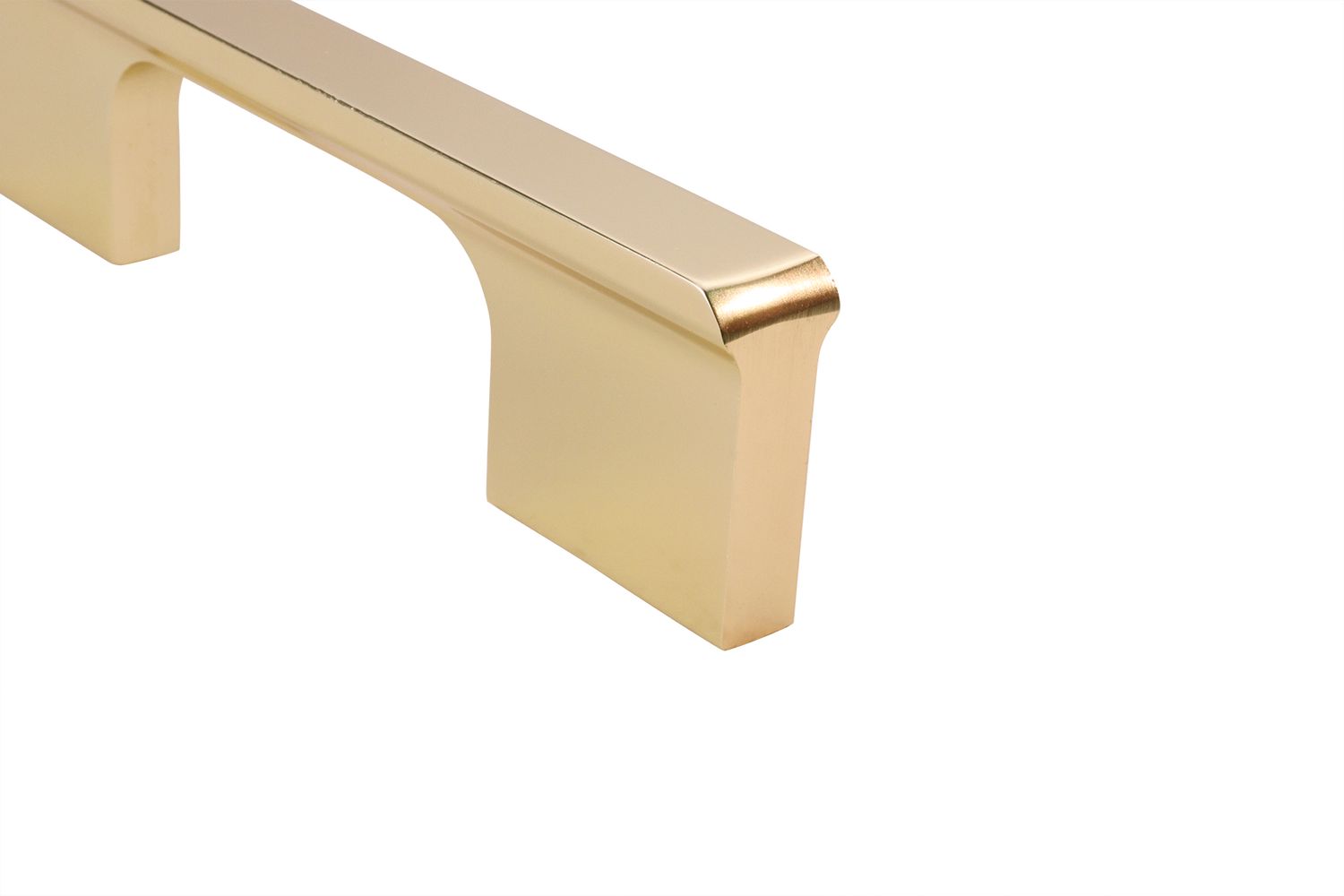 Lavuzo Handgreep Modern Mat Goud 120 mm - Boorafstand 96 mm - Per Stuk, foto 3 van 5