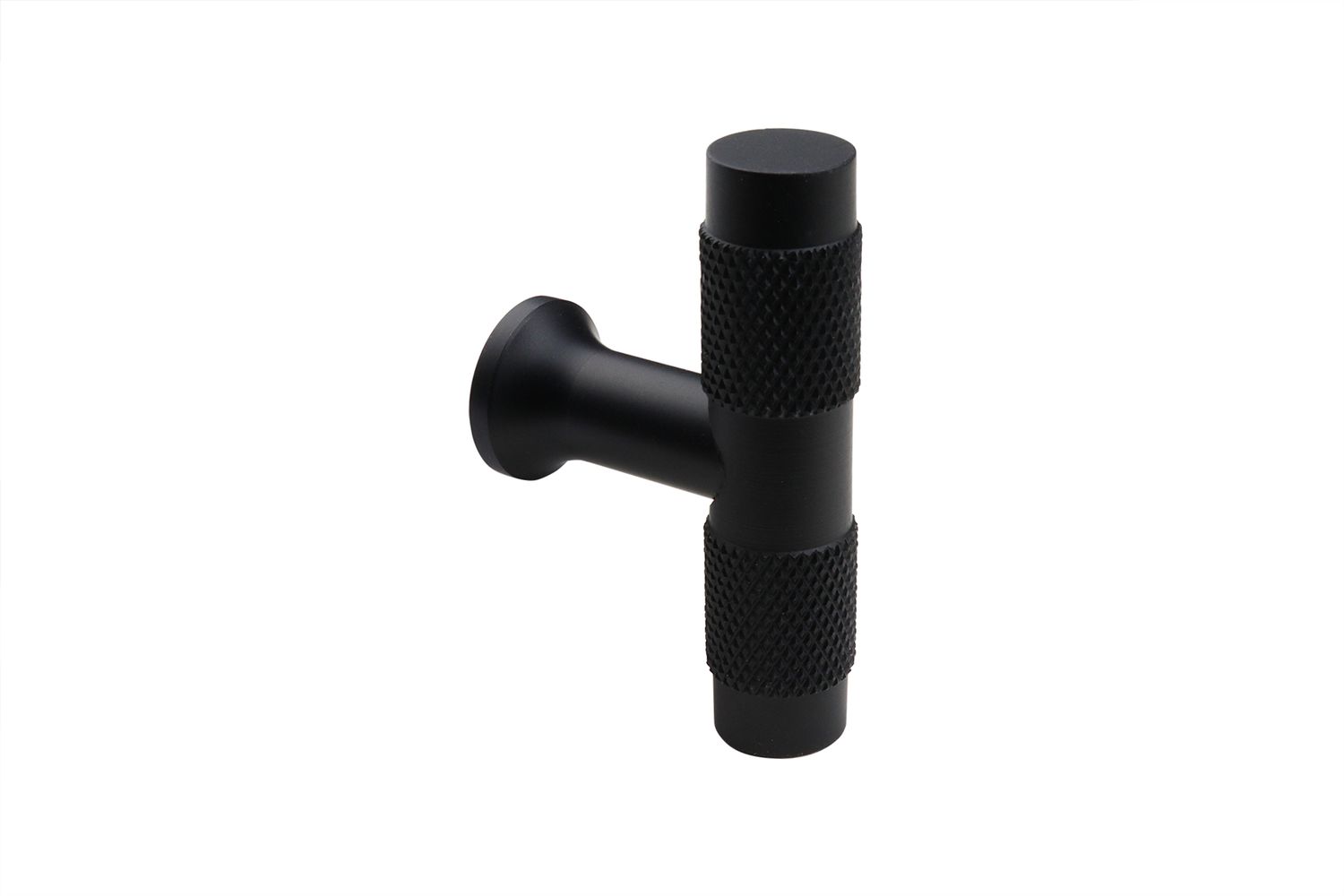 Lavuzo Kastknop T-model Zwart 50 mm - Per Stuk
