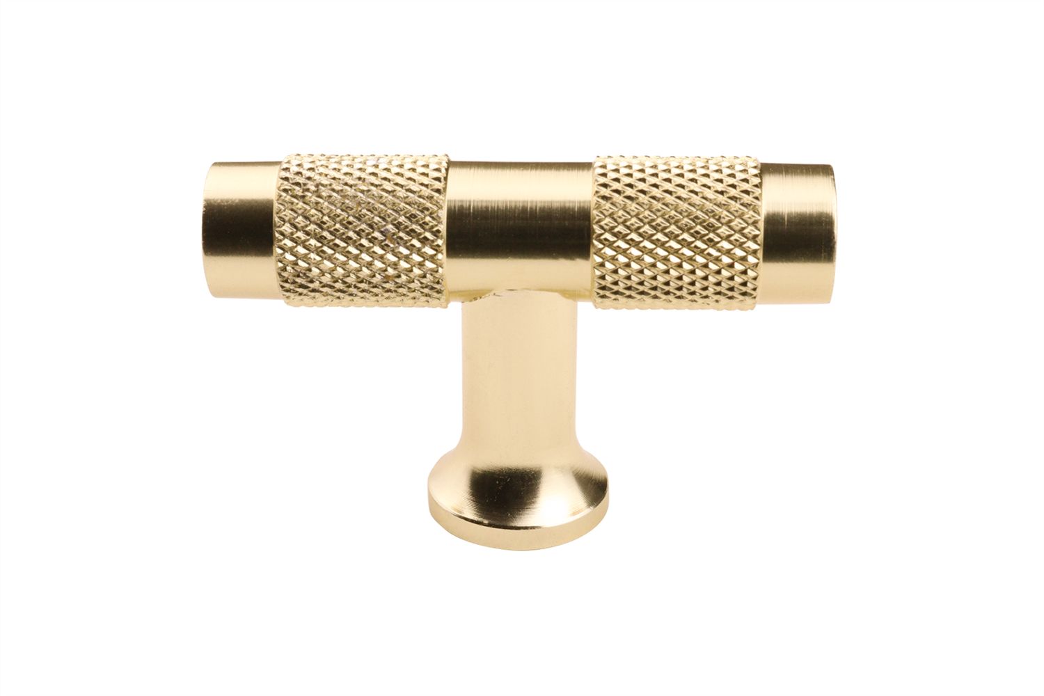 Lavuzo Kastknop T-model Mat Goud 50 mm - Per Stuk, foto 3 van 4