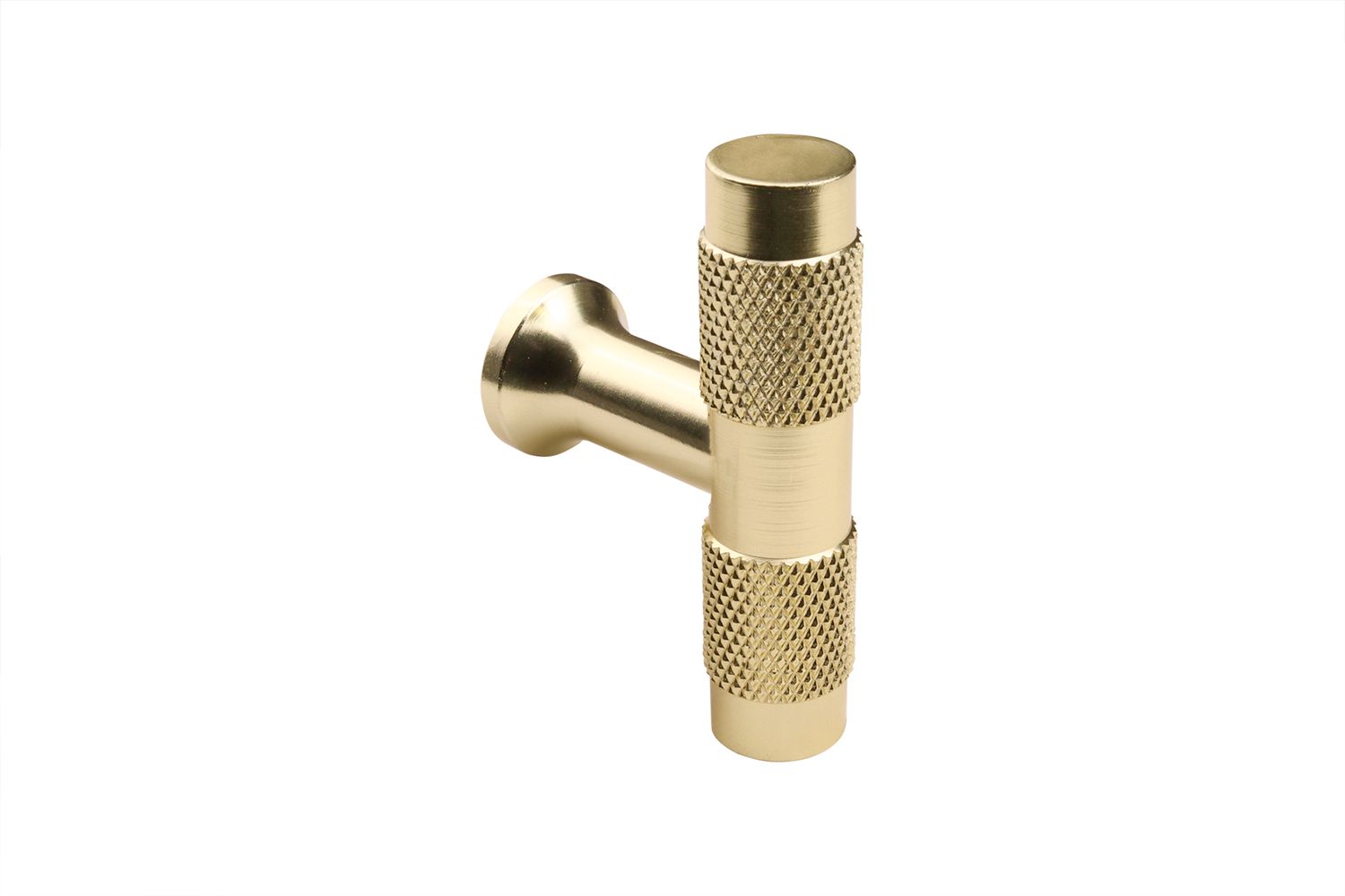 Lavuzo Kastknop T-model Mat Goud 50 mm - Per Stuk