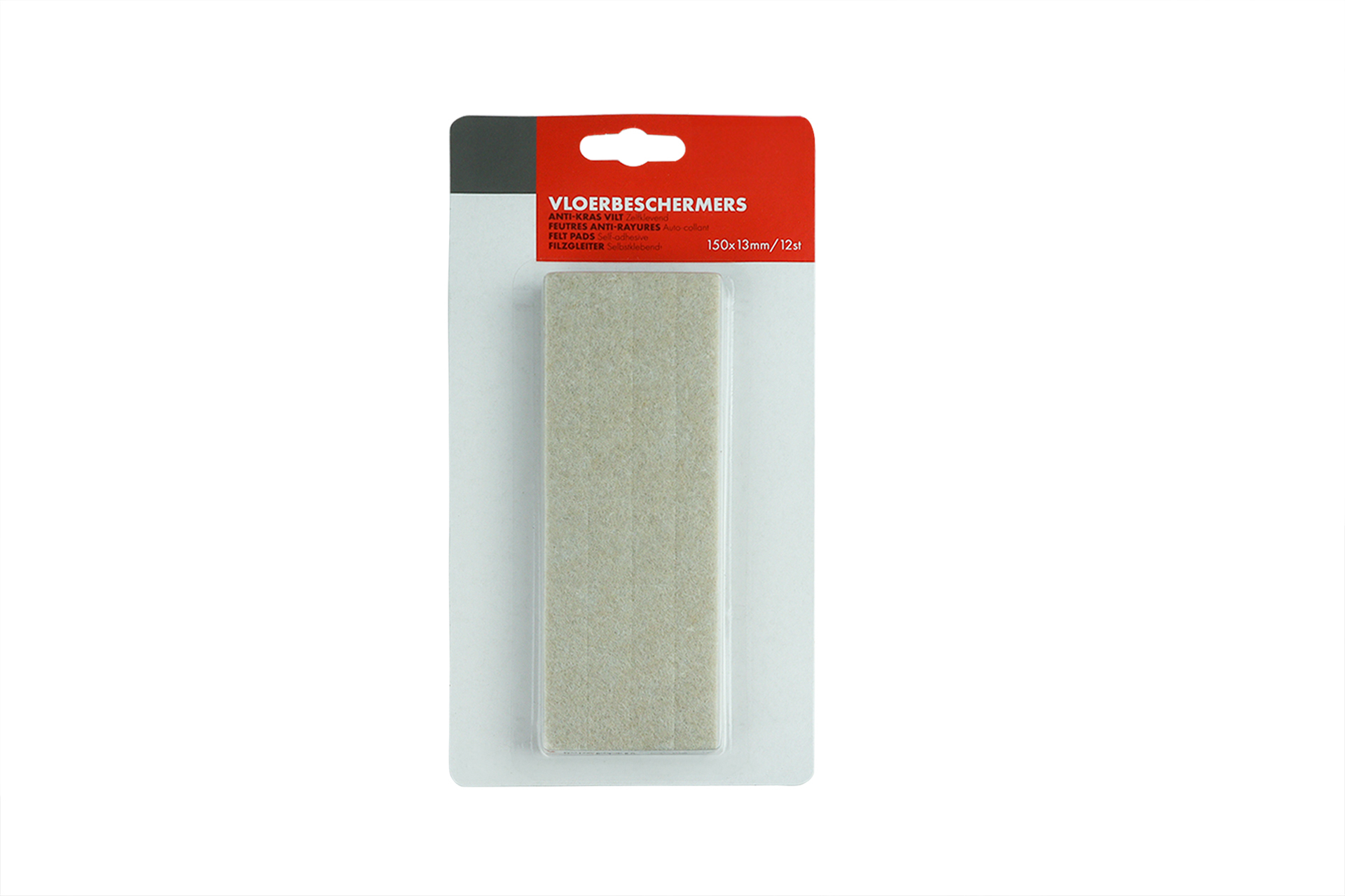 Meubelvilt zelfklevend 13 x 150 mm - Set 12 stuks, foto 2 van 2