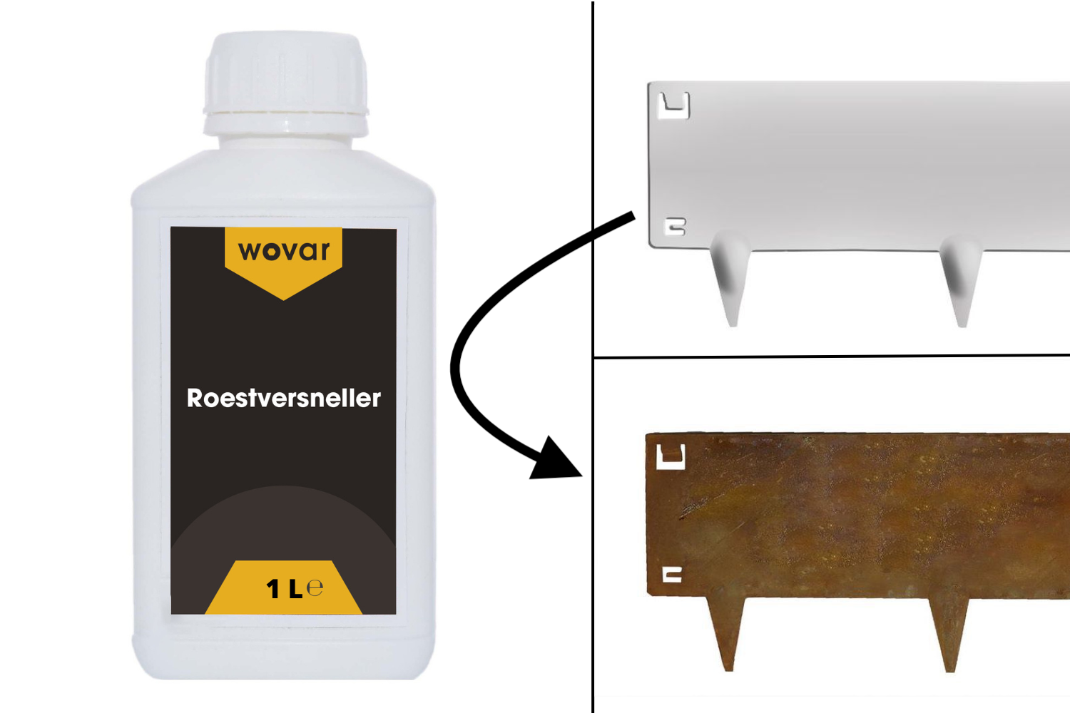 Roestversneller 1 Liter voor cortenstaal en meer! - voor 20 m2!
