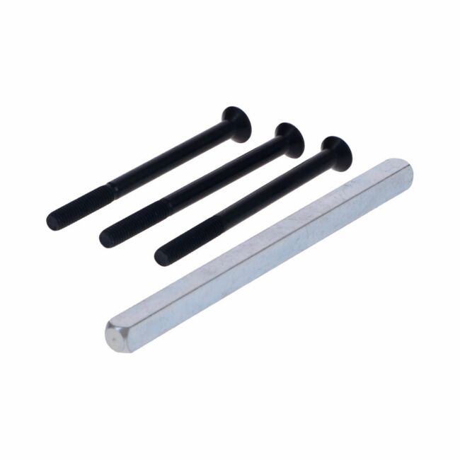 Montageset Zwart voor Kruk-Kruk deurdikte 63-68 mm - Per Stuk