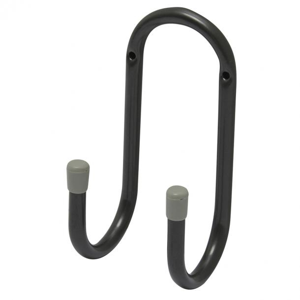 Ophanghaak Dubbel Grijs 16 x 7,5 cm - Per Stuk