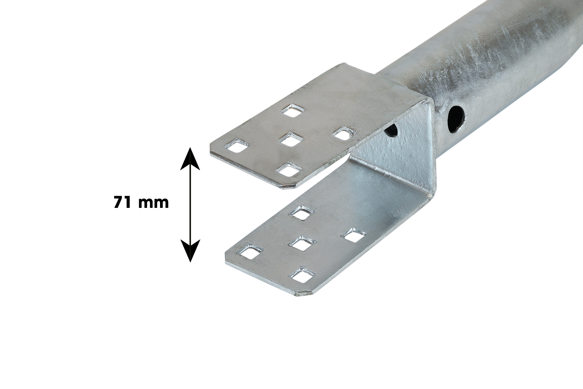 Schroefpaal met U-houder - Voor 7x7 cm palen - Per stuk, foto 4 van 4