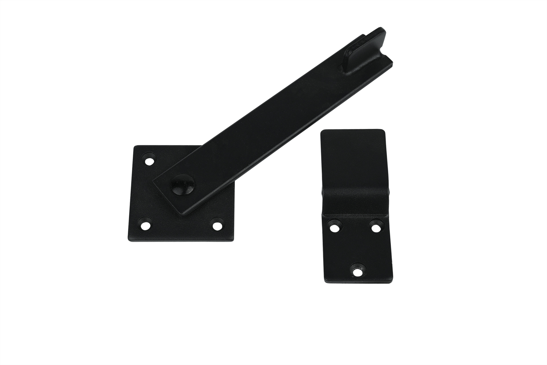 Overslaggrendel Zwart 155 mm - Per Stuk
