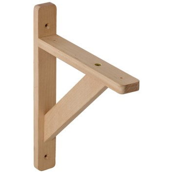 Houten Plankdrager 20 x 25 cm Beuken - Per Stuk