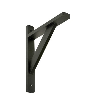 Houten Plankdrager 20 x 25 cm Zwart - Per Stuk
