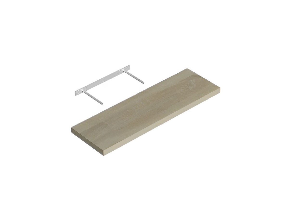 Zwevende Wandplank 60 x 24 cm Beuken - Per Stuk, foto 3 van 3