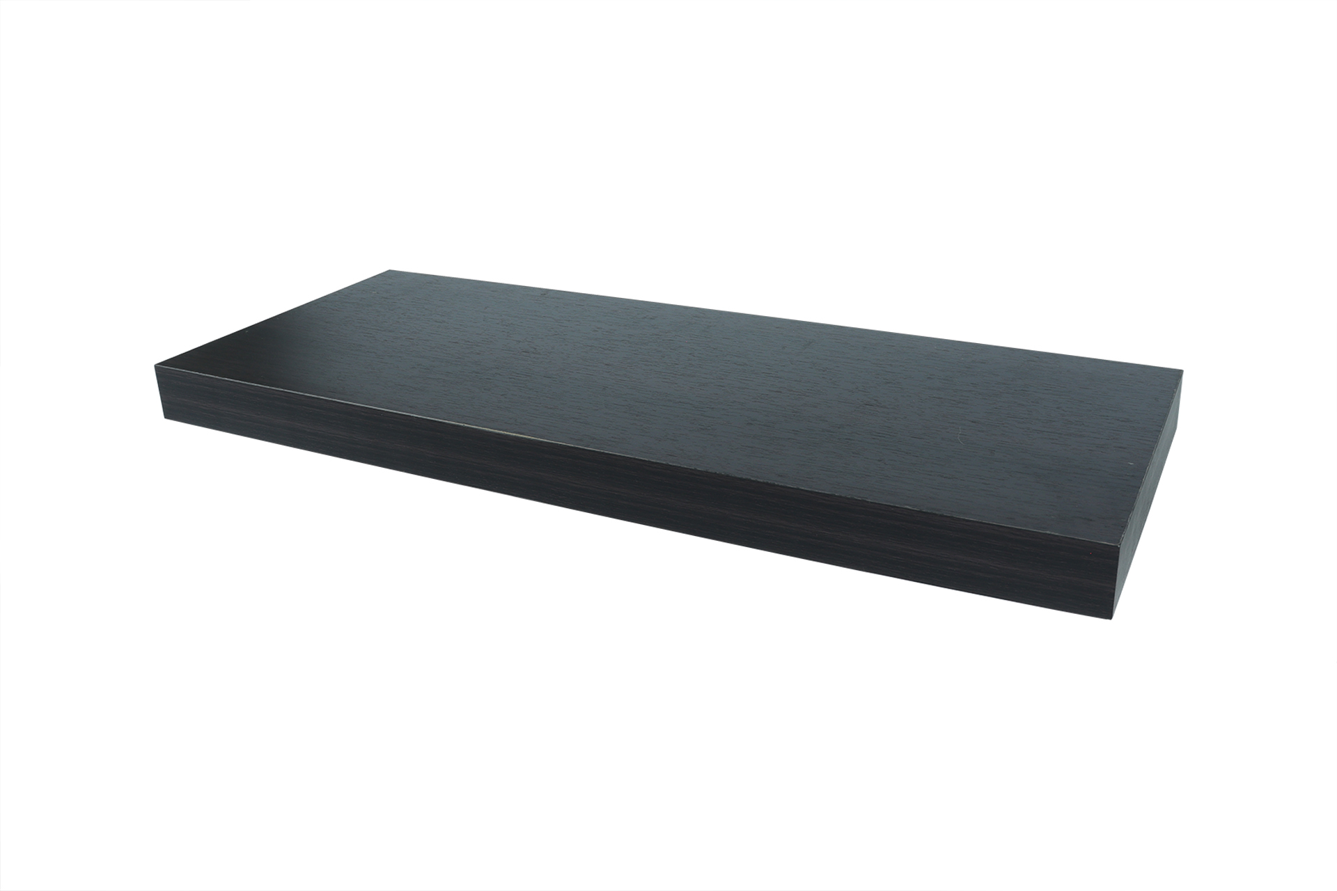 Zwevende Wandplank 80 x 24 cm Donkerbruin - Per Stuk, foto 2 van 3