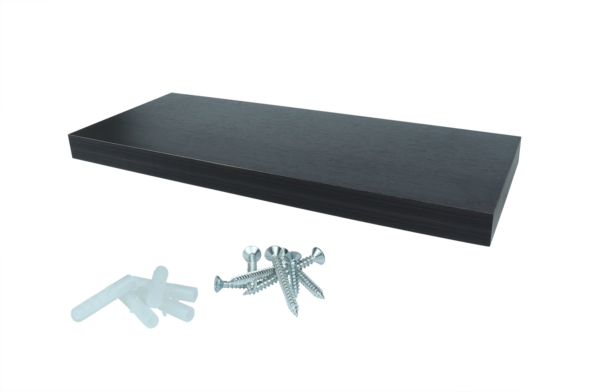 Zwevende Wandplank 80 x 24 cm Donkerbruin - Per Stuk