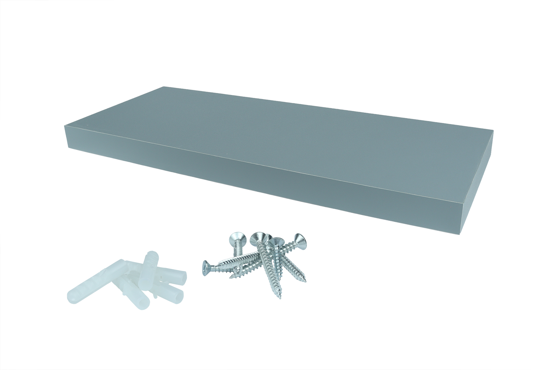 Zwevende Wandplank 80 x 24 cm Grijs - Per Stuk