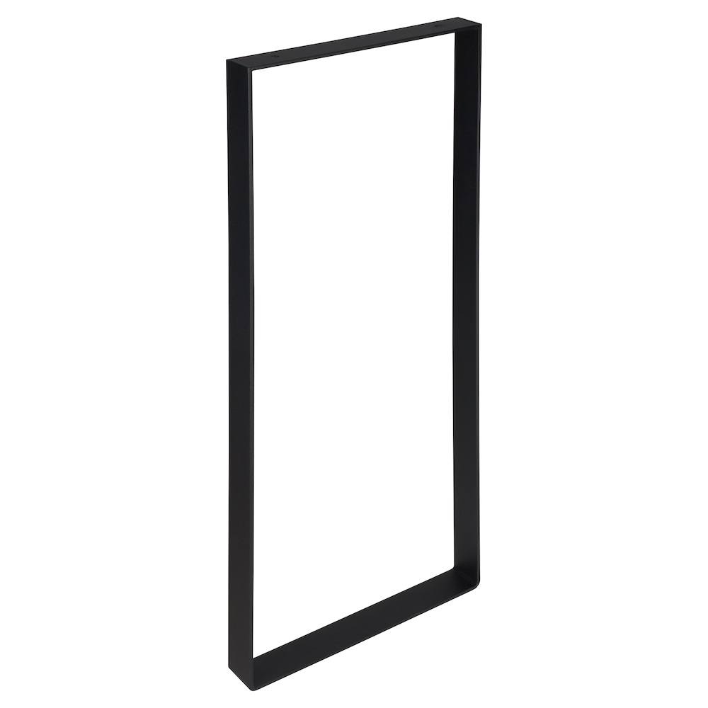 Tafelpoot U-vorm Zwart Staal 38,5x71 cm - Per Stuk