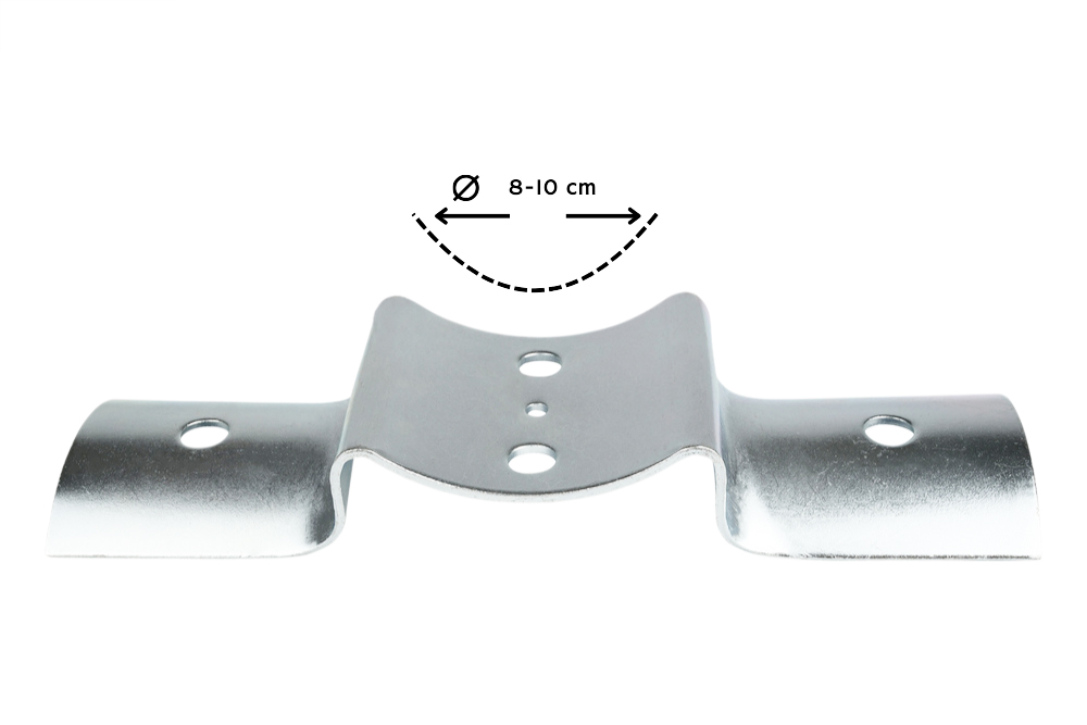 Paalverbinder tussenpaalverbinding 8 - 10 cm voor Ronde palen - Per Stuk, foto 3 van 4
