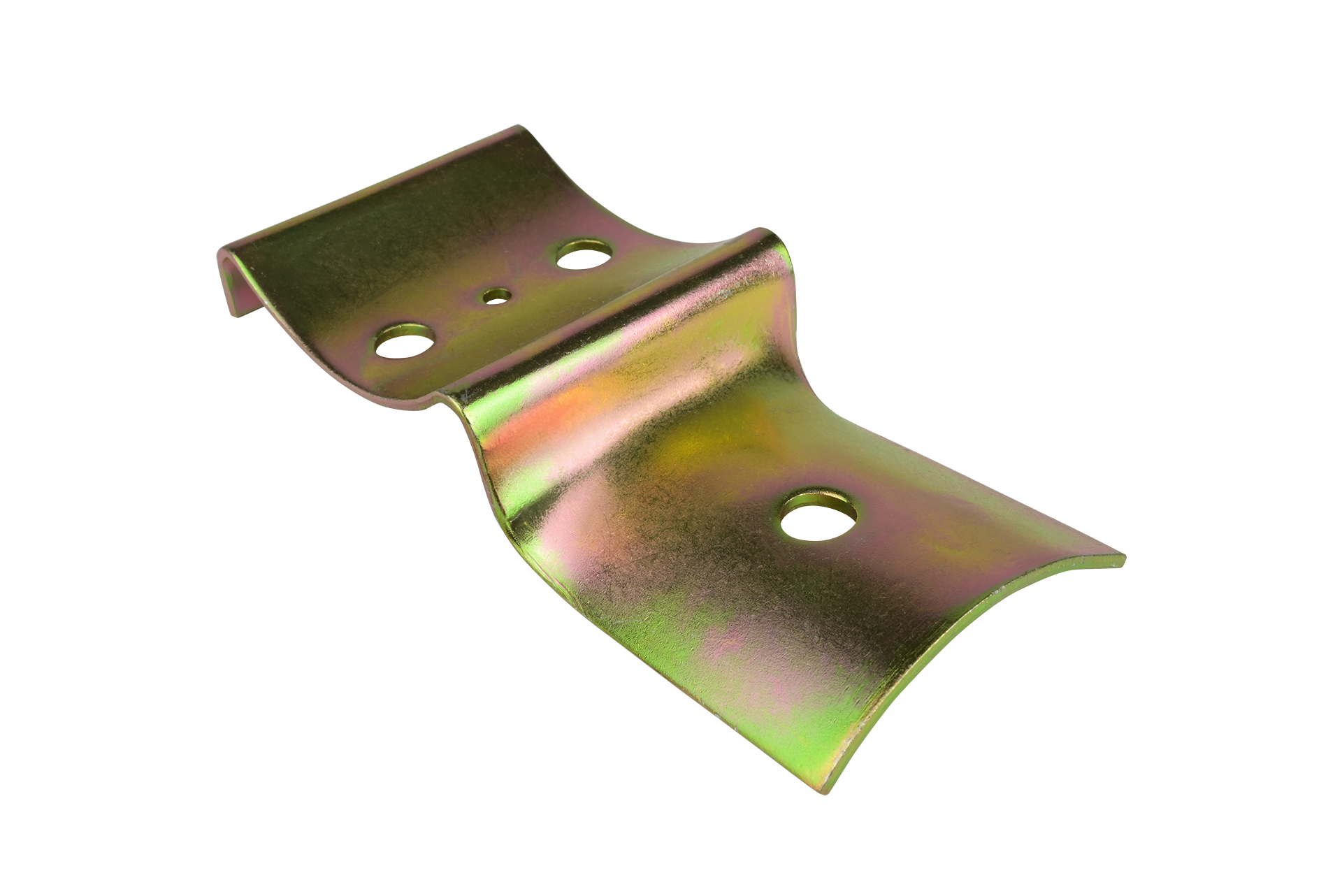 Paalverbinder Eindverbinding 8 - 10 cm voor ronde palen Geel Verzinkt - Per Stuk