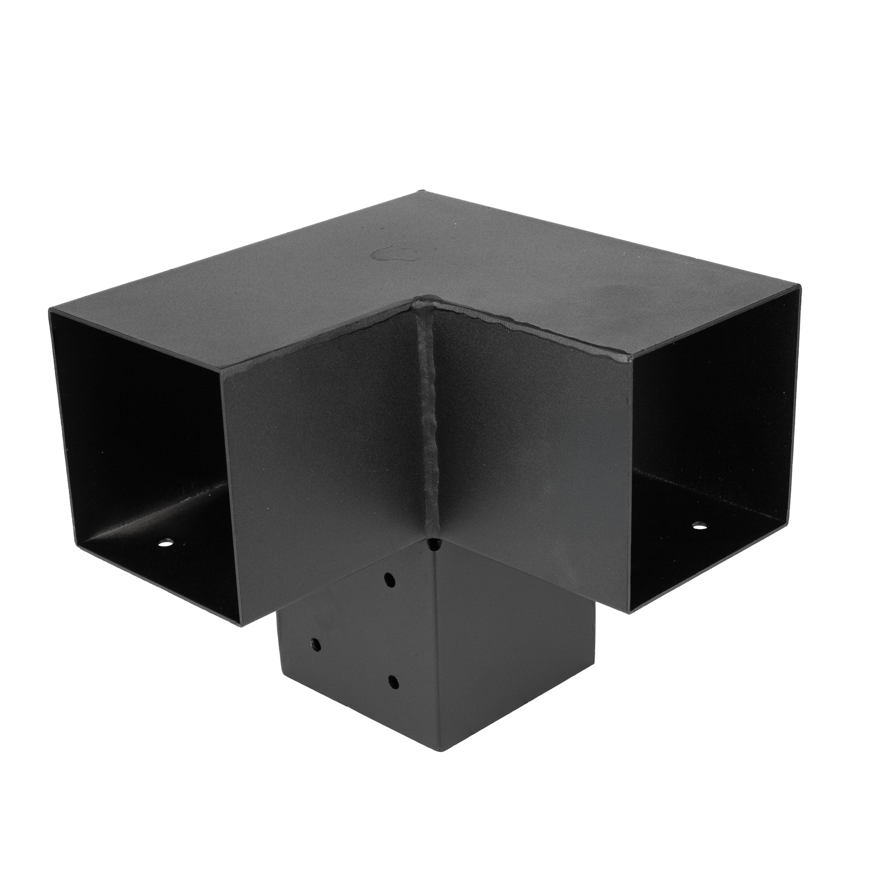 Pergola Hoekverbinding Zwart voor 12 x 12 cm balken Kubus model - Per Stuk