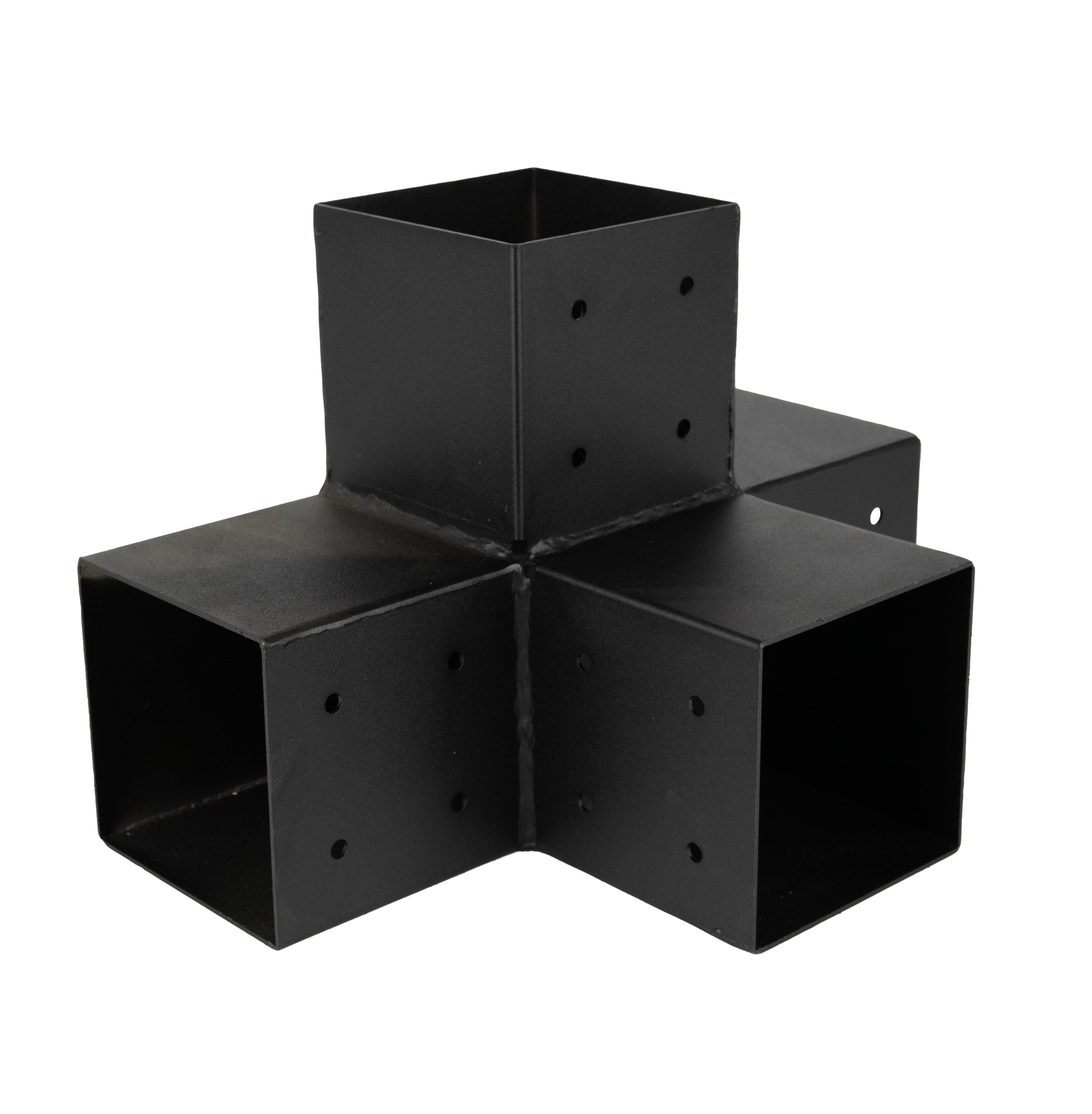 Pergola Hoekverbinding met Verlenging Zwart voor 12 x 12 cm balken kubus model - Per Stuk, foto 3 van 4
