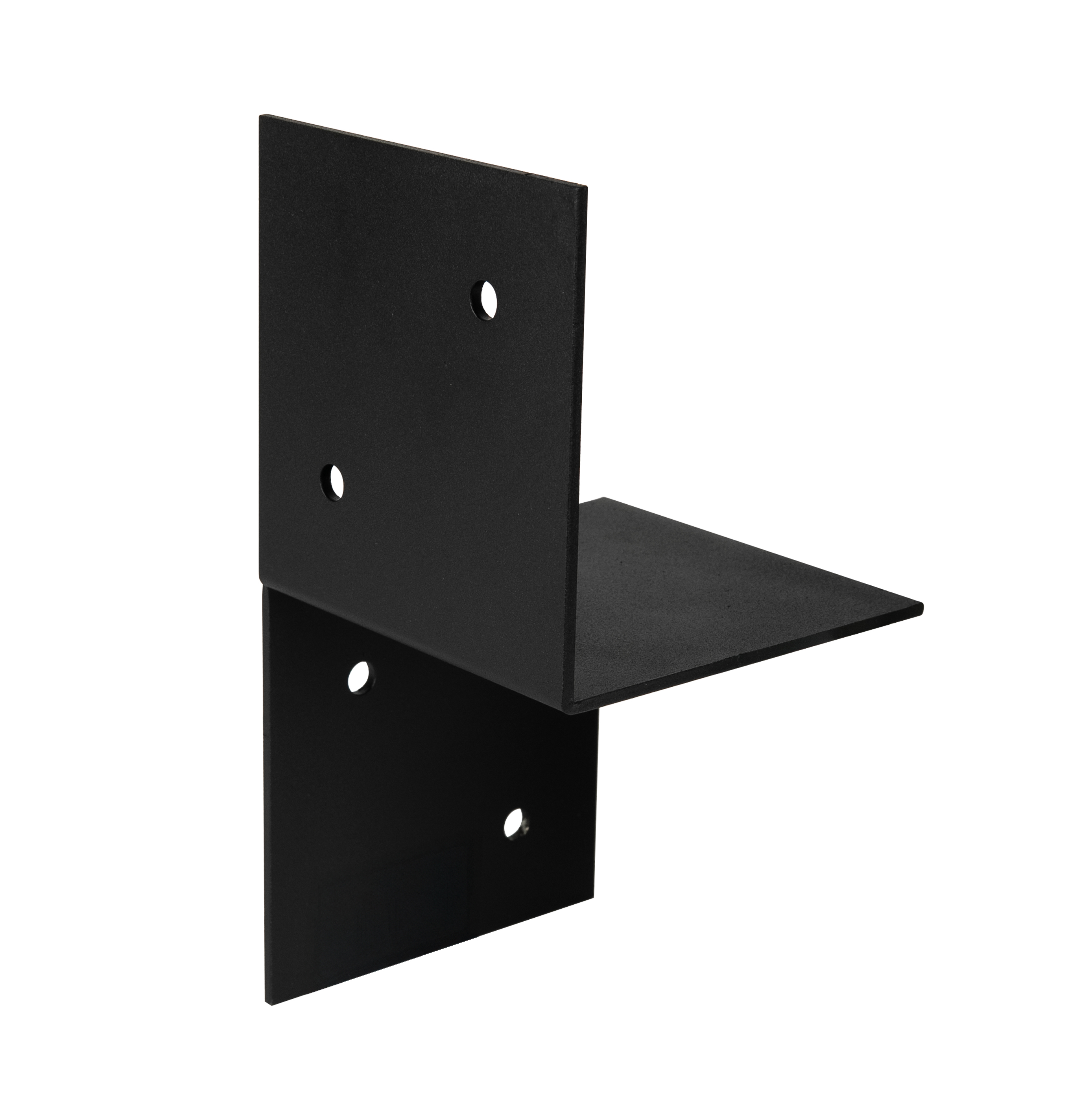 Pergola Muurbevestiging Zwart Gecoat voor 12 x 12 cm balken Links - Per Stuk