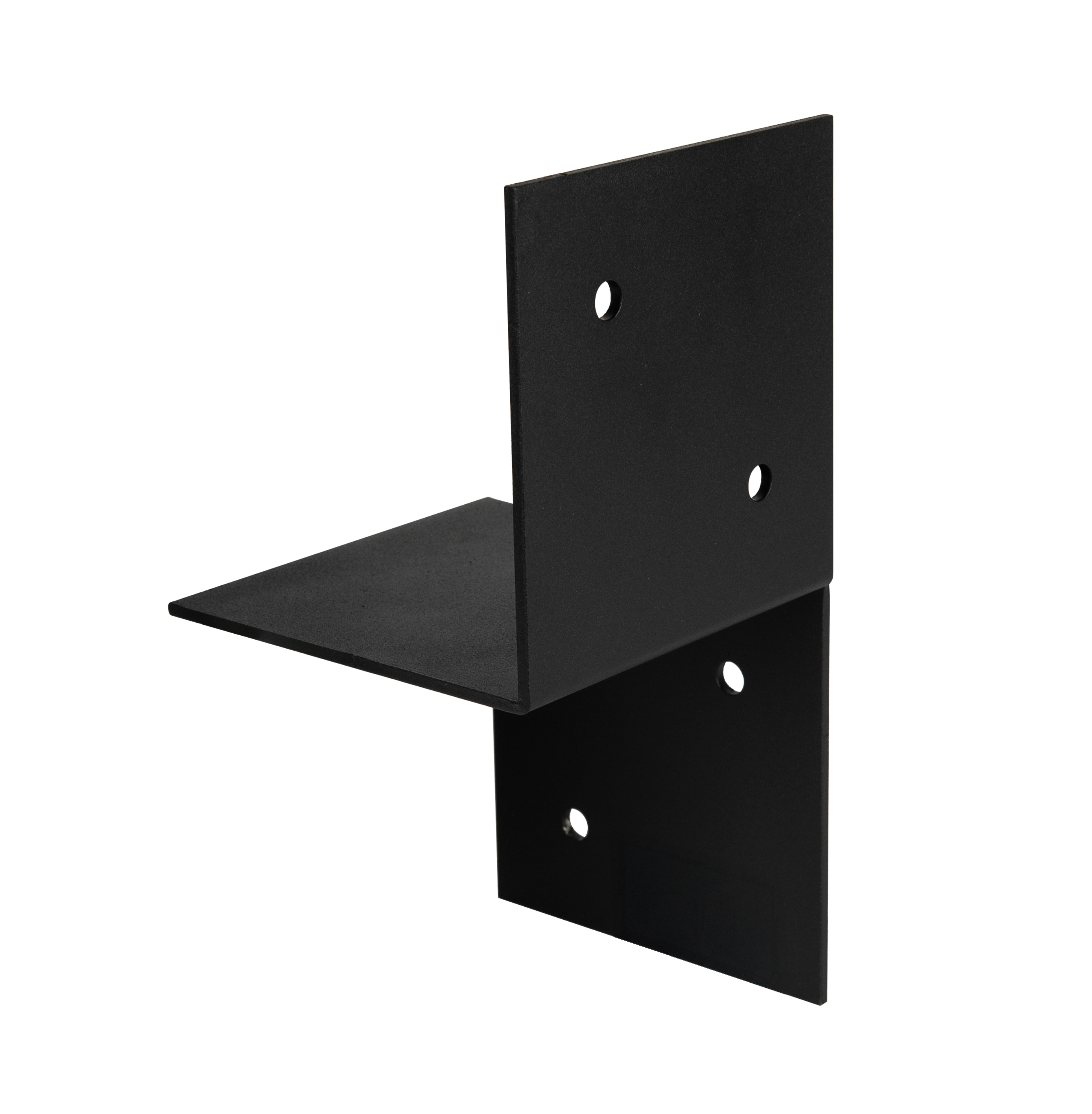 Pergola Muurbevestiging Zwart Gecoat voor 12 x 12 cm balken Rechts - Per Stuk